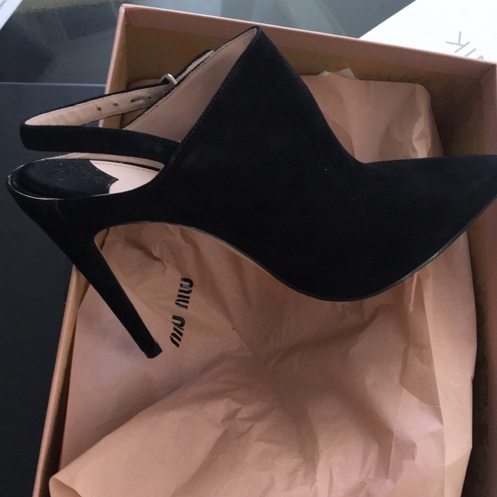 BRAND NEW Miu miu boooties! They are amazing on.